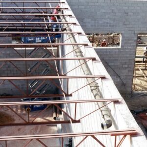 Applying wind uplift to joists.