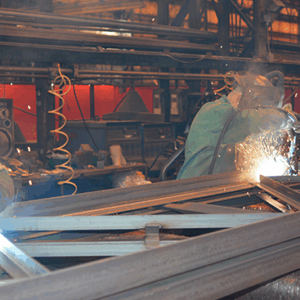 Welding steel joist
