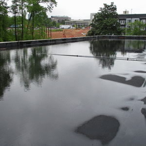 Ponding on a roof